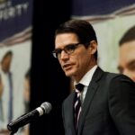 Daniel podium_ VA prayer breakfast